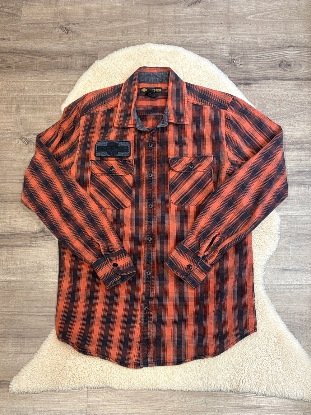 the Harley-Davidson Oak Leaf Plaid Flannel Shirt